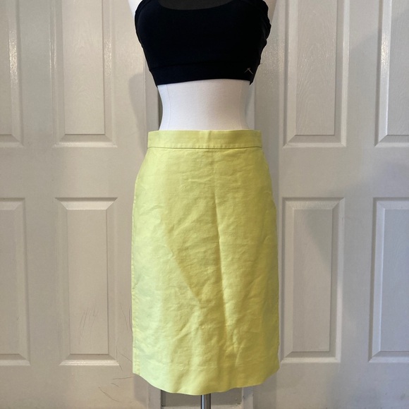 J.CREW No. 2 Pencil Cotton Gingham Skirt In Giant Gingham Size 0 - Picture 2 of 7